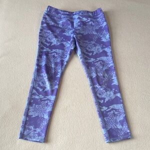 L.L. Bean Purple Patterned Girls' Leggings